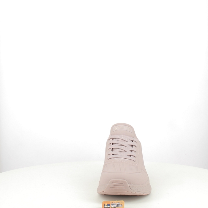 Skechers basket 117740 multi matiere rose lacet5376901_2