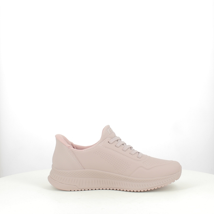 Skechers basket 117740 multi matiere rose lacet5376901_3