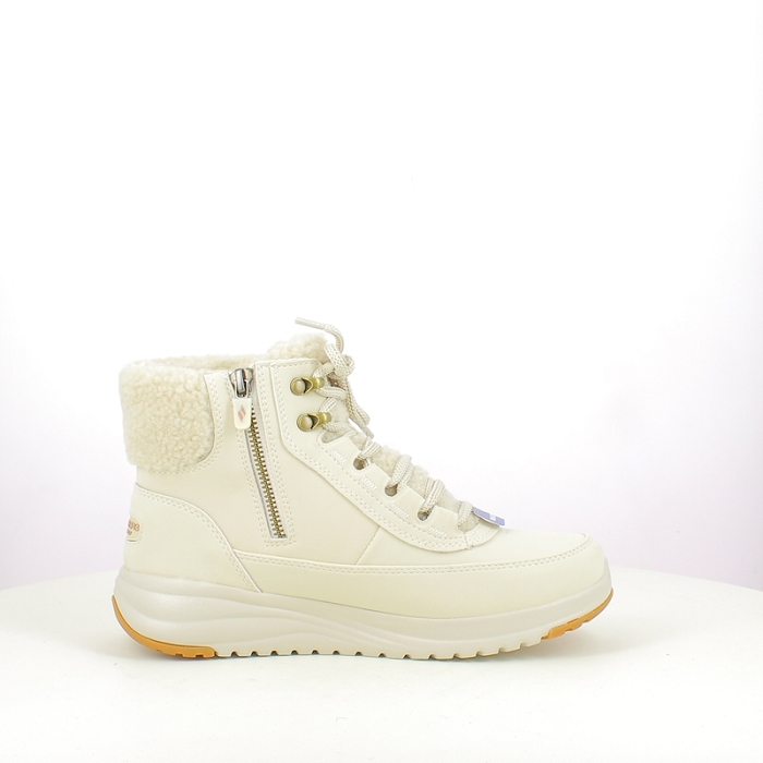 Skechers basket sn144756 multi matiere ecru lacet zip5377401_3
