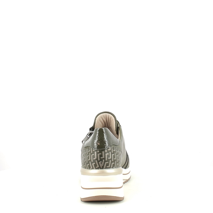 Remonte basket d0t16.54 cuir lisse kaki lacet zip5378901_4
