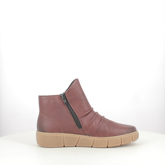 Remonte bottine d1t73.24 cuir lisse cognac zip5379001_3