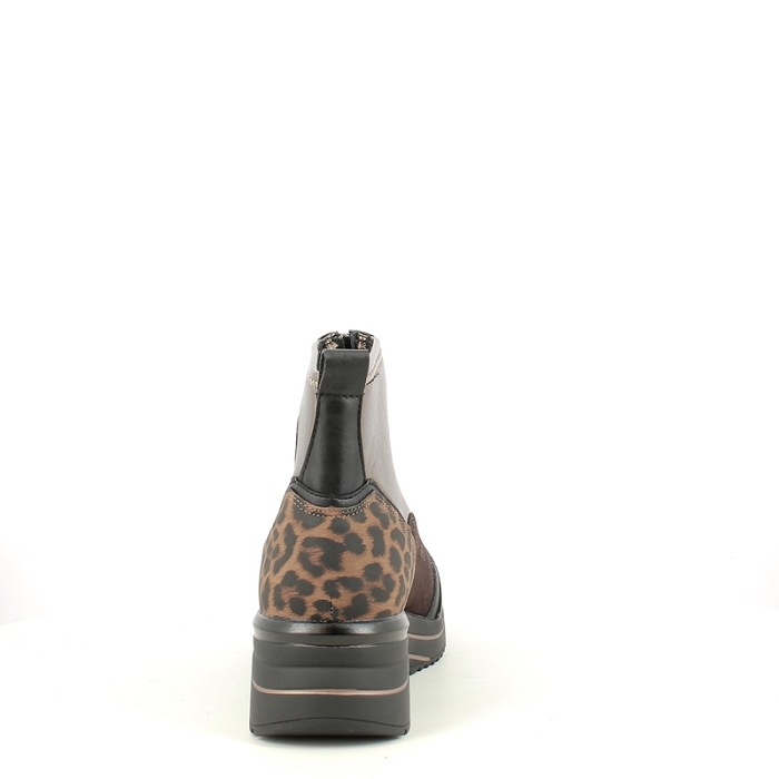 Remonte bottine d0t78.90 stretch marron zip5379201_4