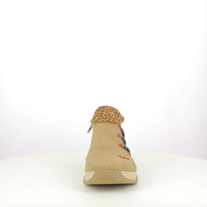 Rieker bottine 45983.64 cuir lisse beige zip5380501_2