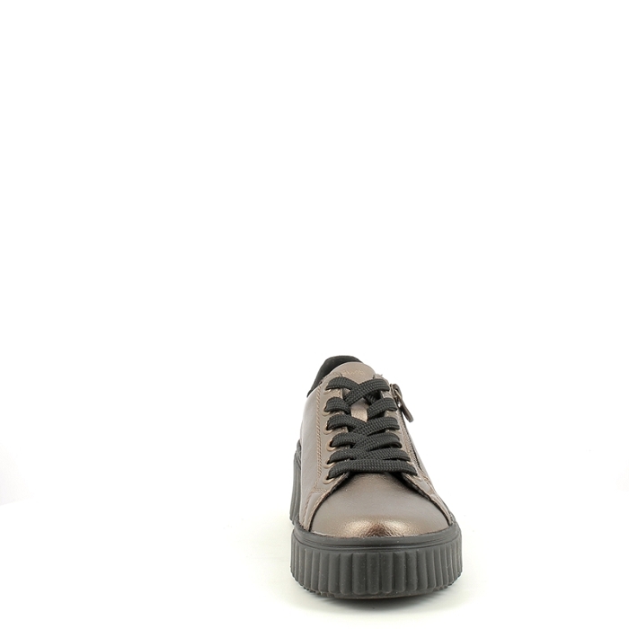 Rieker basket n2501.90 cuir lisse bronze lacet zip5380801_2