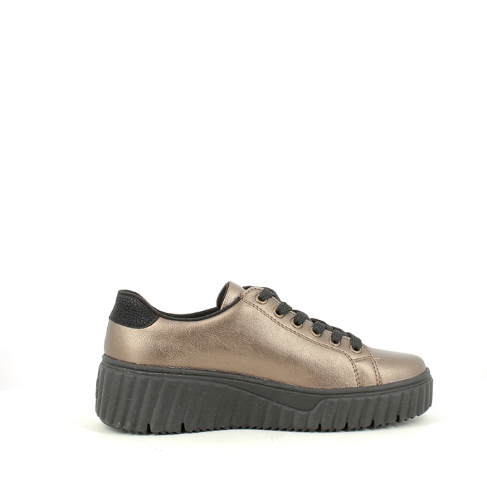 Rieker basket n2501.90 cuir lisse bronze lacet zip5380801_3