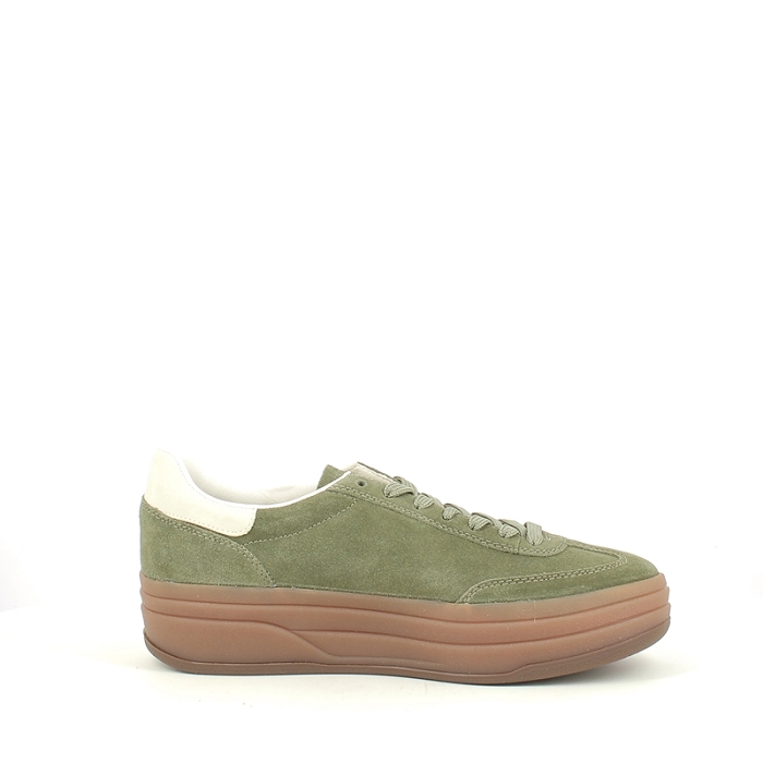 Rieker basket w3700 cuir velours kaki lacet5380902_3