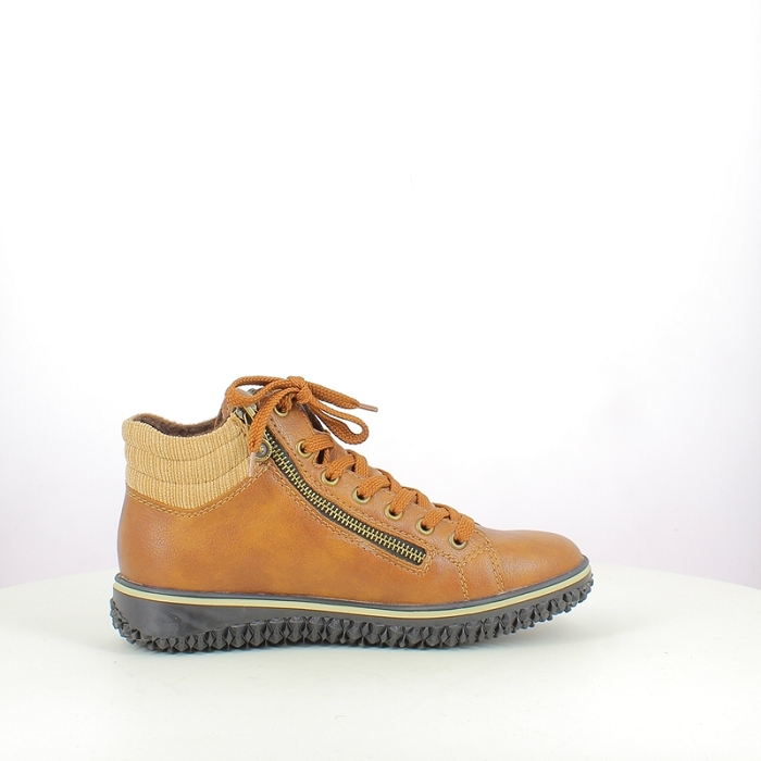 Rieker basket z4263.24 tex cognac lacet zip5381401_3