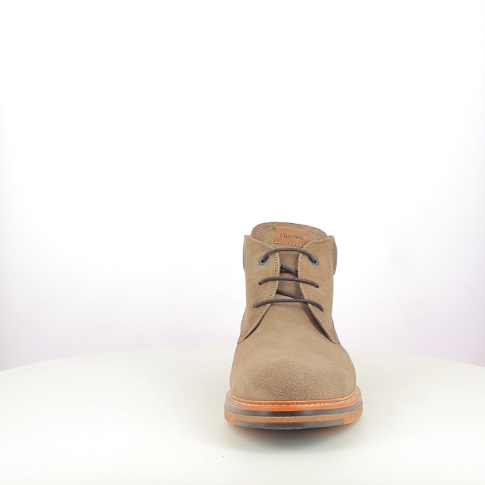 Fluchos lacet f1816 cuir velours taupe lacet5383501_2