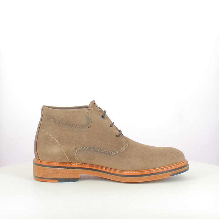 Fluchos lacet f1816 cuir velours taupe lacet5383501_3