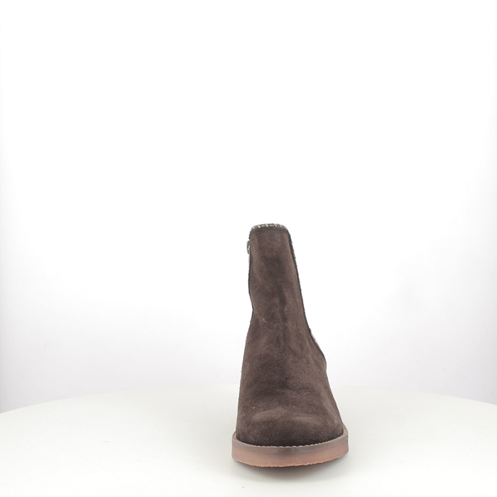 Dorking bottine d9545 cuir velours marron elastique5384401_2