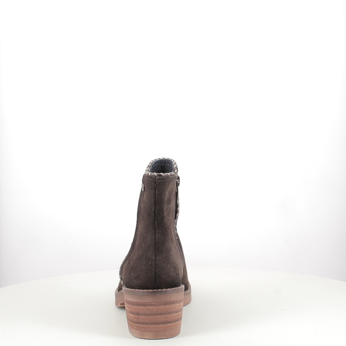 Dorking bottine d9545 cuir velours marron elastique5384401_4