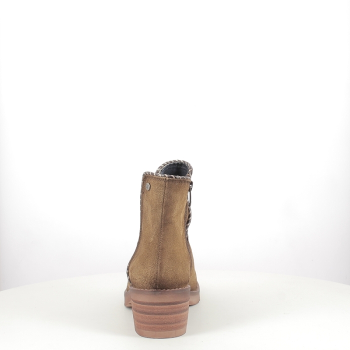 Dorking bottine d9545 cuir velours kaki elastique5384402_4