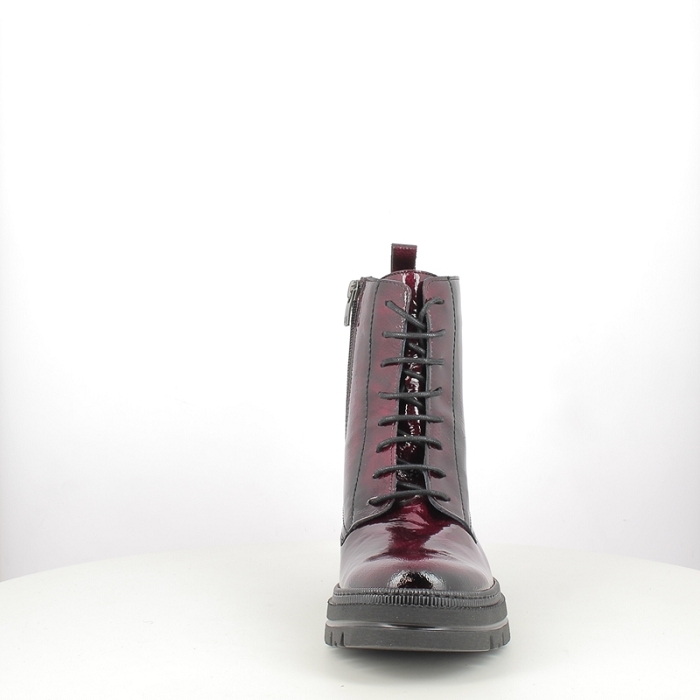 Dorking bottine d9389gw vernis bordeaux lacet zip5384501_2
