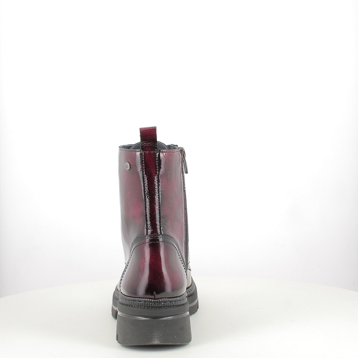 Dorking bottine d9389gw vernis bordeaux lacet zip5384501_4