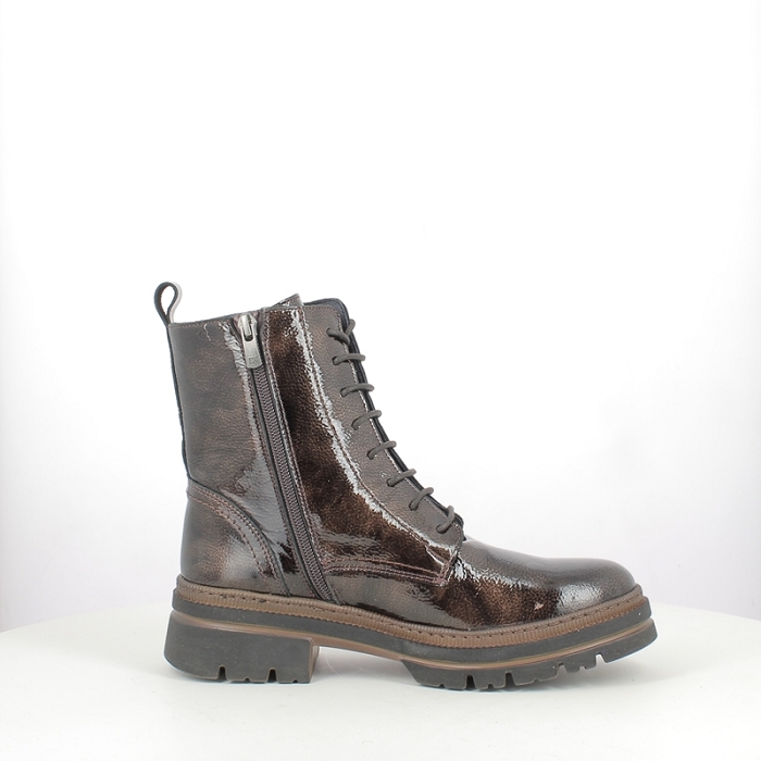Dorking bottine d9389gw vernis bronze lacet zip5384502_3