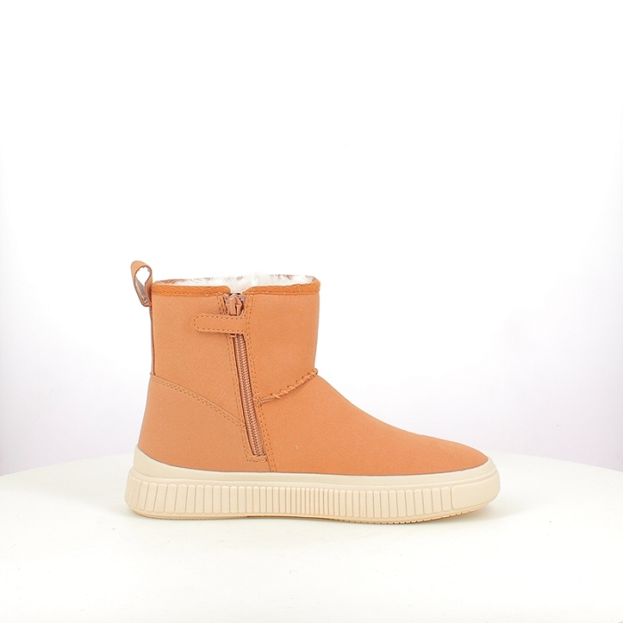 Geox fille j56m3c cuir velours cognac zip5386901_3