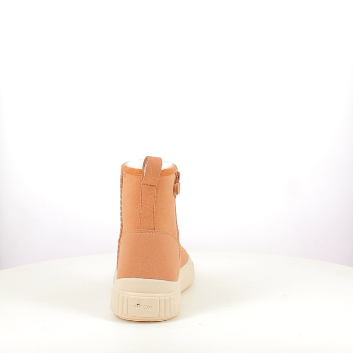 Geox fille j56m3c cuir velours cognac zip5386901_4