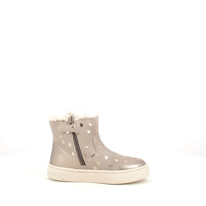 Geox premier pas b563hb cuir velours beige zip5387501_3