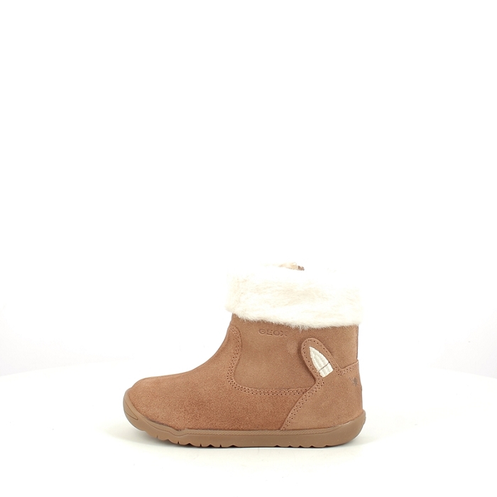 Geox premier pas b564pa cuir velours camel zip