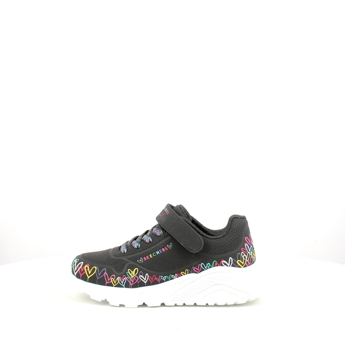 Skechers fille 314091l multi matiere noir scratch