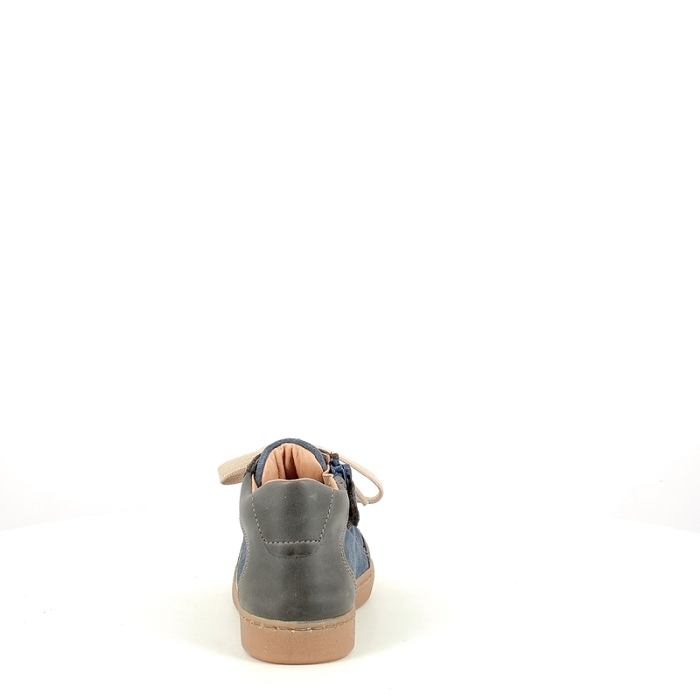 Babybotte romagnoli premier pas 7091b086 cuir velours gris lacet zip5390001_4