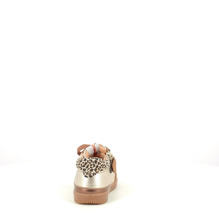 Babybotte romagnoli premier pas 7019b031 cuir velours or lacet zip5390201_4