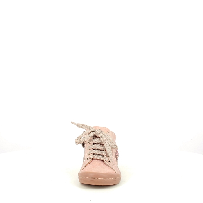 Babybotte romagnoli premier pas 7057b071 cuir lisse or lacet zip5390301_2