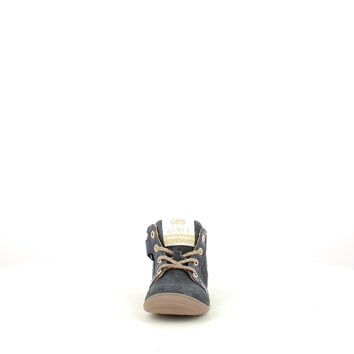 Gbb debout coquin cuir velours marine lacet zip5391901_2