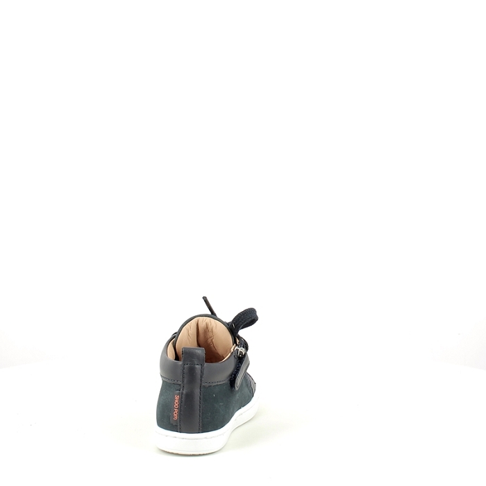 Shoo pom debout kikko base cuir velours marine lacet zip5392101_4