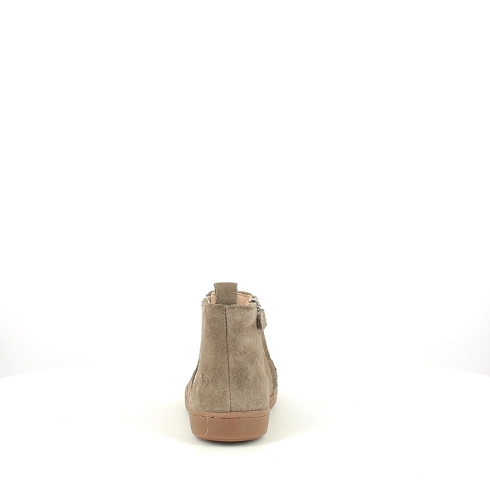 Shoo pom fille play new shine cuir velours kaki zip5392501_4