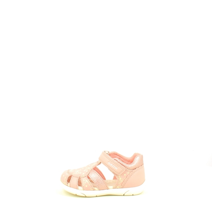 Geox premier pas b556fa cuir lisse rose scratch