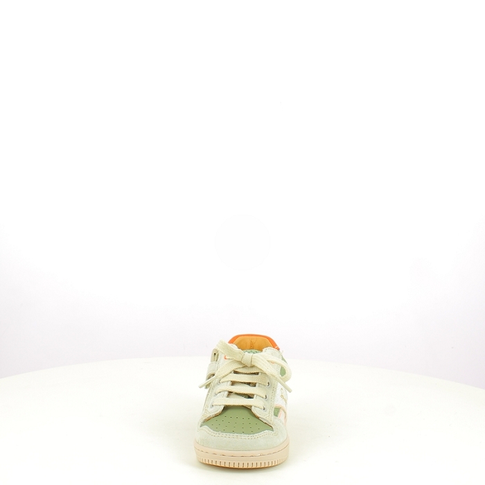 Babybotte romagnoli debout 8030b084 flouz cuir velours vert lacet zip5411301_2