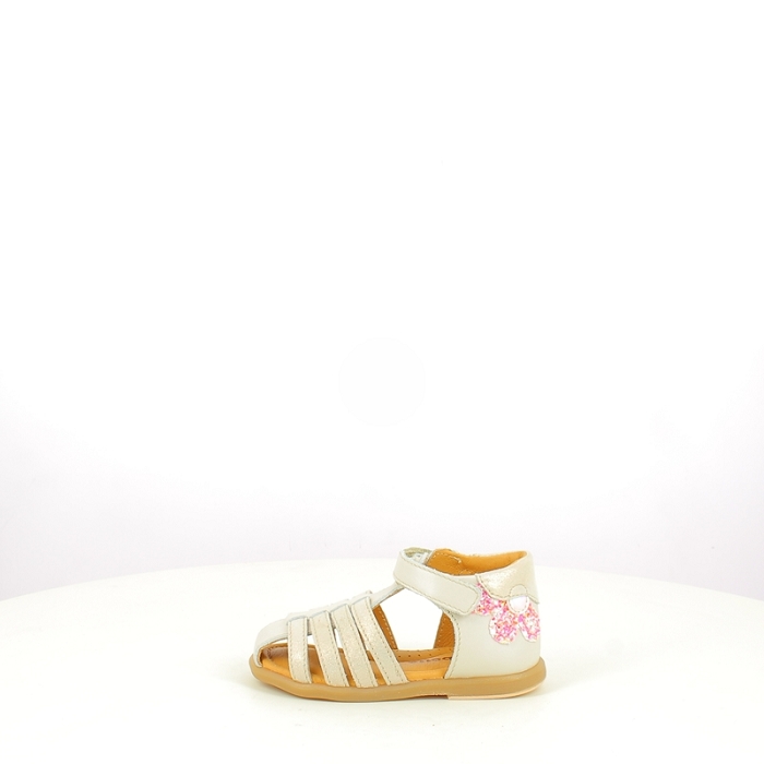 Babybotte romagnoli premier pas 8495b124 taruche cuir lisse ecru scratch