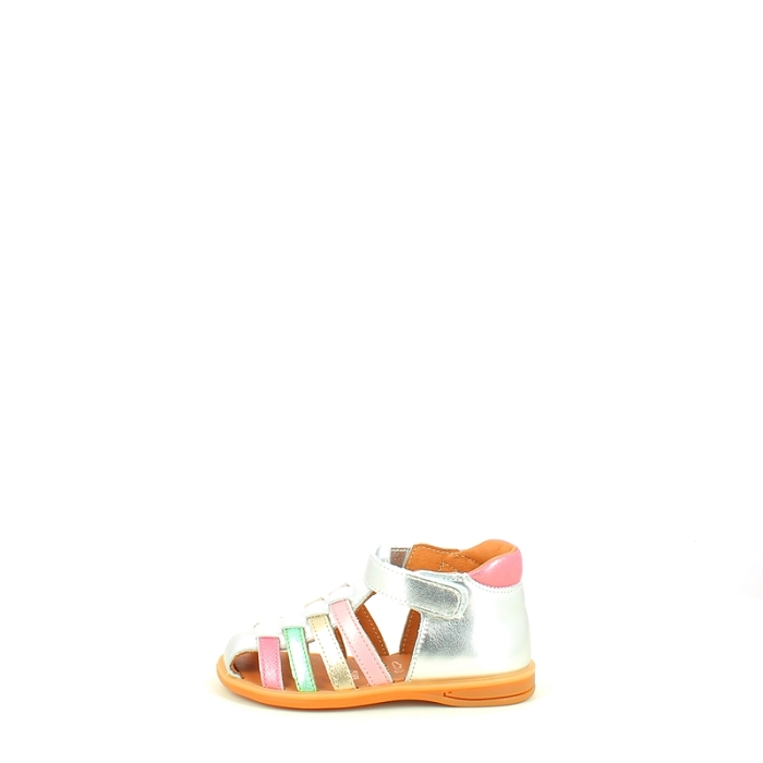 Bellamy premier pas paillette cuir lisse blanc scratch