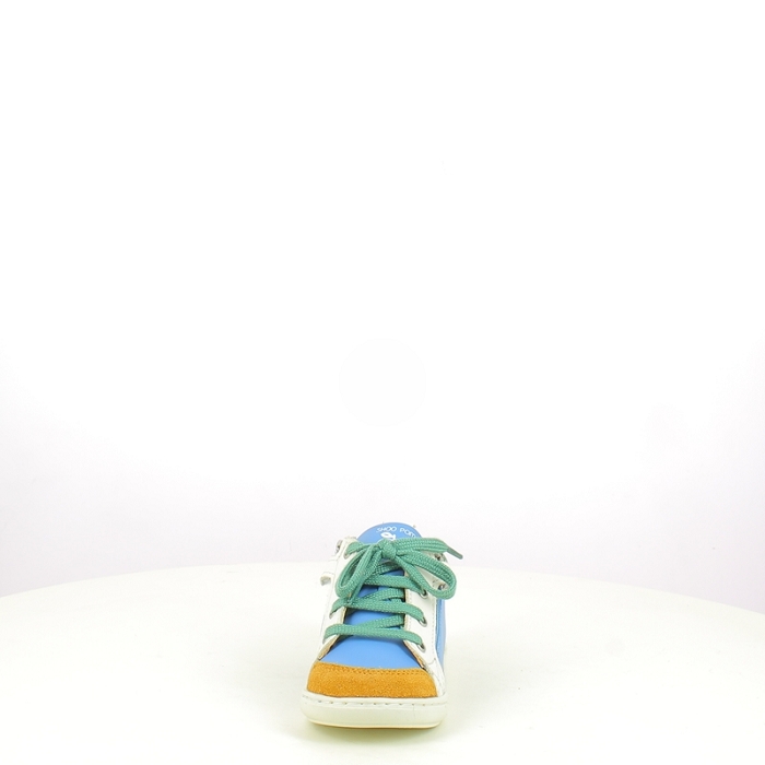 Shoo pom premier pas bouba bi zip cuir lisse jean lacet zip5413101_2