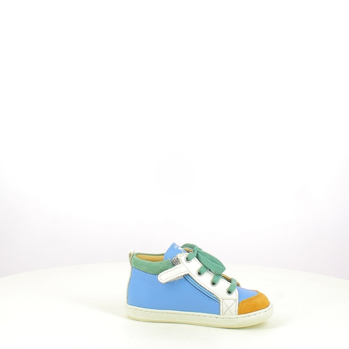 Shoo pom premier pas bouba bi zip cuir lisse jean lacet zip5413101_3