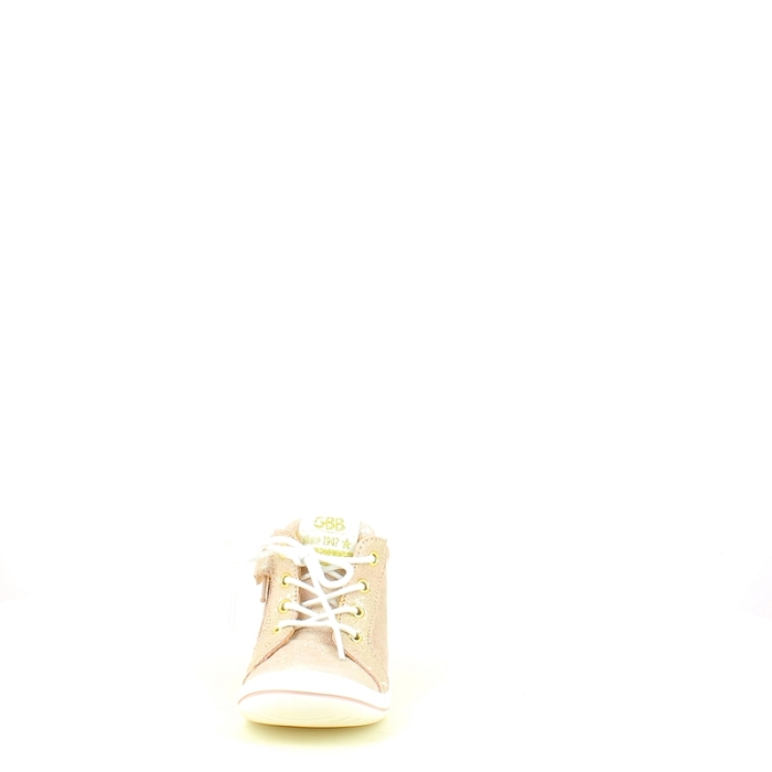 Gbb debout flexoo cuir lisse rose lacet zip5414801_2