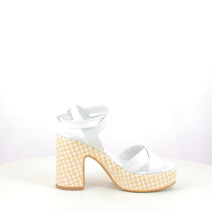 Nero giardini sandale e616072d cuir lisse blanc boucle5422201_3