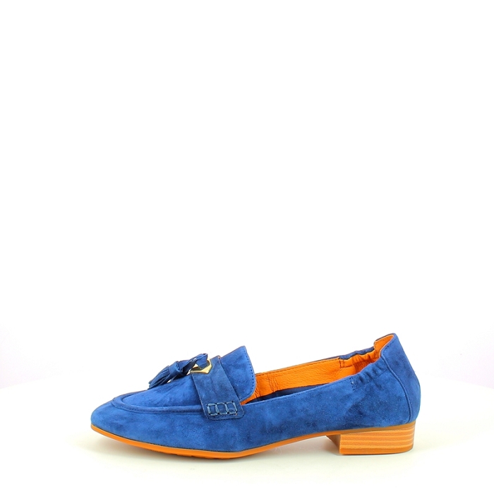 Mamzelle derbies mocassins zazou cuir velours marine
