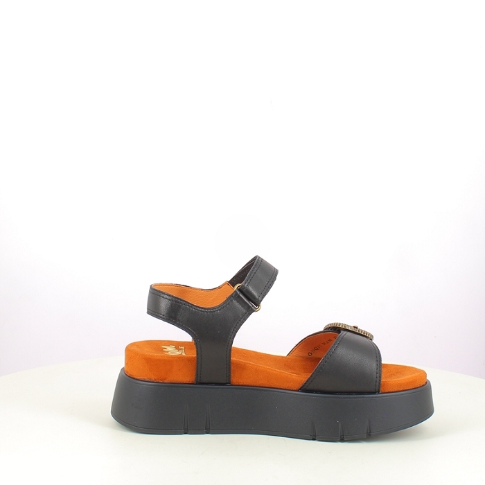 Mamzelle sandale urti cuir lisse noir boucle5423101_3