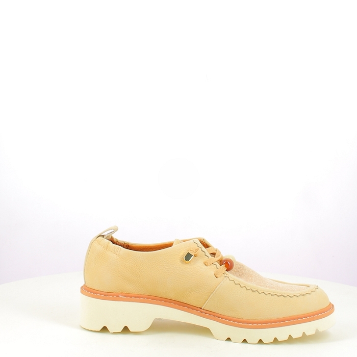 Fugitive derbies mocassins cybi nubuck beige lacet5423201_3