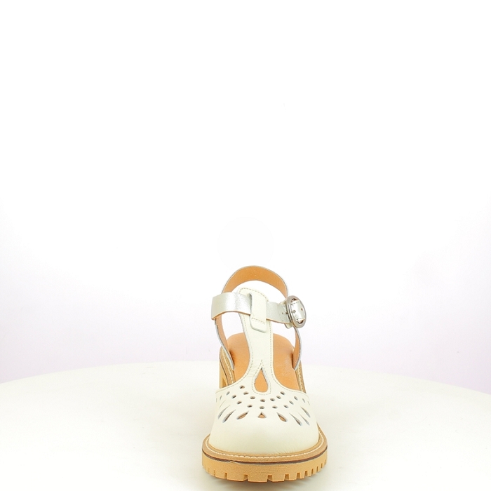 Mkd sandale destal cuir lisse blanc boucle5423801_2