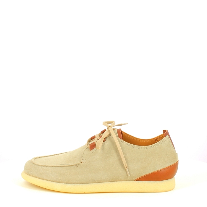 Kebo lacet cl3020 cuir velours beige lacet