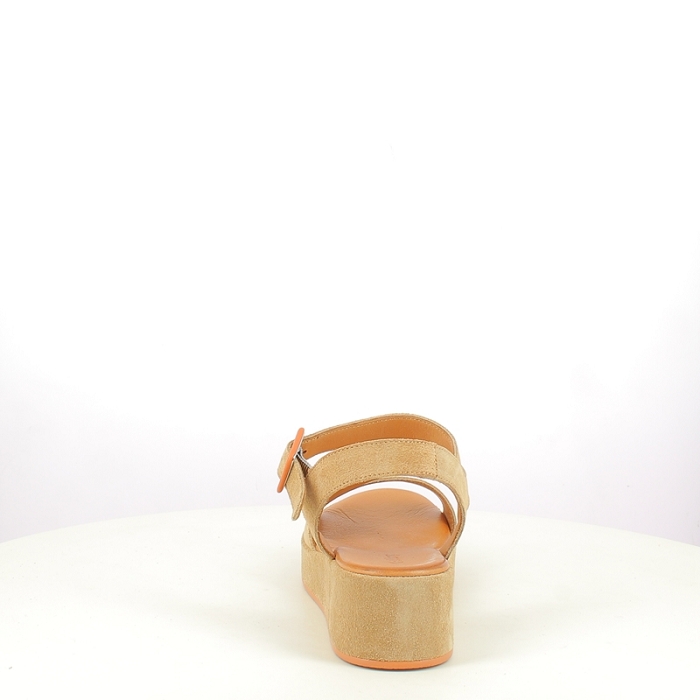 K.mary sandale galour cuir velours taupe boucle5425201_4