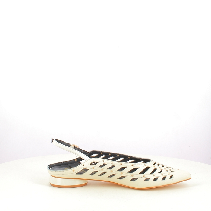 Cafe noir ballerine c1eg4005 cuir lisse blanc5427601_3