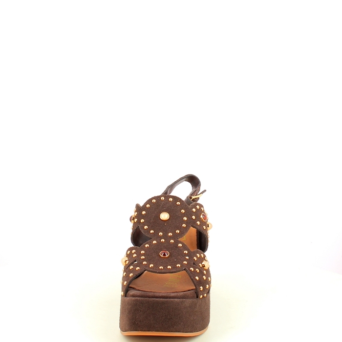cafe noir sandale c1ga6921 cuir velours marron boucle5428001_2