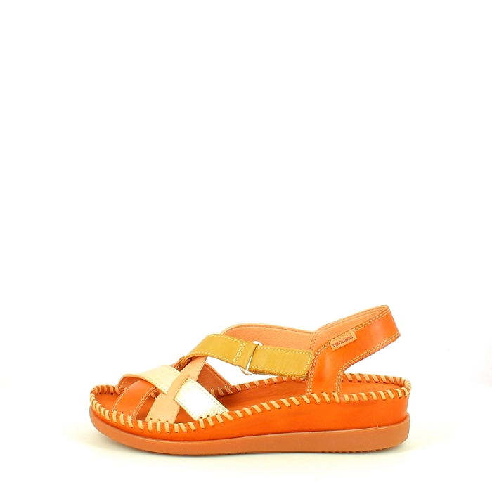 Pikolinos sandale w8k.0741c2 cuir lisse cognac scratch