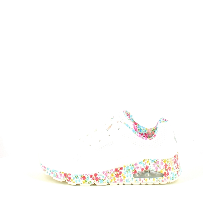 Skechers basket 155583 uno synthetique blanc elastique