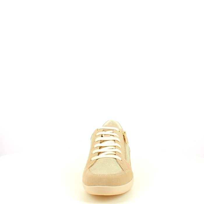 Geox basket d653bc cuir lisse or lacet zip5429801_2