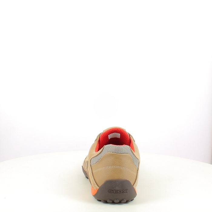 Geox basket u4207l cuir velours beige elastique5429901_4